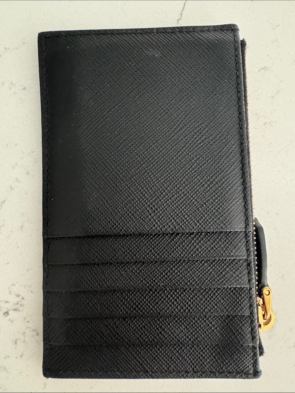 Prada Black Saffiano Leather Card Holder - Picture 11 of 13